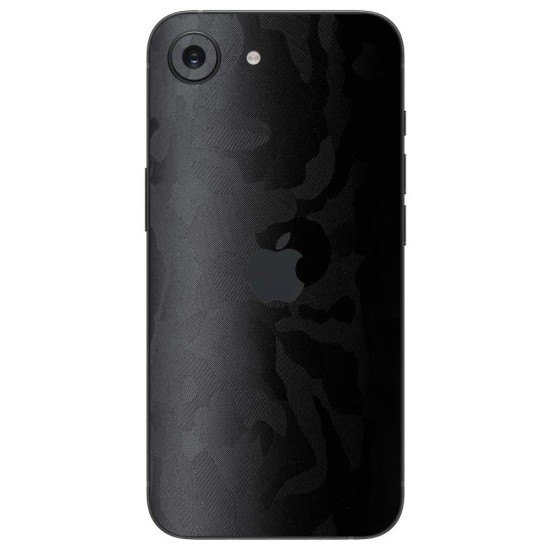 Folie skin SILKASE pentru Apple iPhone 17e, protectie spate telefon, negru camuflaj (iPhone 17e, S2508) by www.silkase.ro
