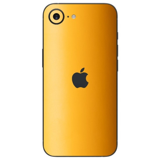 Folie skin SILKASE pentru Apple iPhone 17e, protectie spate telefon, portocaliu deschis mat (iPhone 17e, S2518) by www.silkase.ro