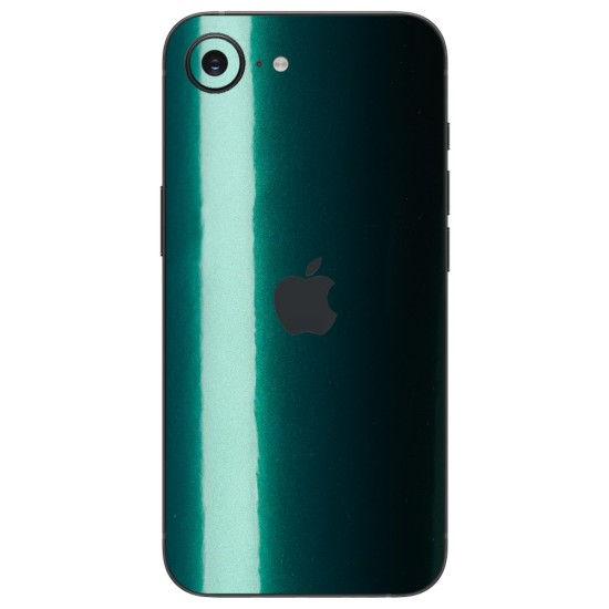 Folie skin SILKASE pentru Apple iPhone 17e, protectie spate telefon, verde emerald (iPhone 17e, S2517) by www.silkase.ro