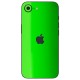 Folie skin SILKASE pentru Apple iPhone 17e, protectie spate telefon, verde neon lucios (iPhone 17e, S2534) by www.silkase.ro