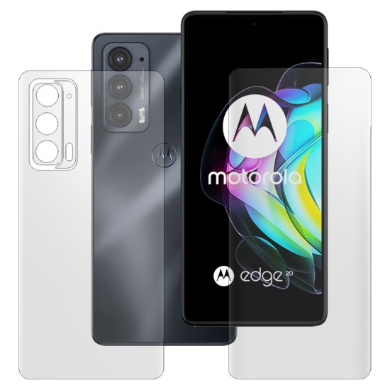 Set 2 folii mate SILKASE pentru Motorola Edge 20, protectie telefon, silicon regenerabil (Edge 20, F4132) by www.silkase.ro