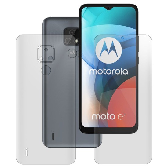 Set 2 folii mate SILKASE pentru Motorola Moto E7, protectie telefon, silicon regenerabil (SILKASE, Set Folii Mate) by www.silkase.ro Set 2 folii mate SILKASE pentru Motorola Moto E7, protectie telefon, silicon regenerabil (Moto E7, F2755) by www.silkase.ro