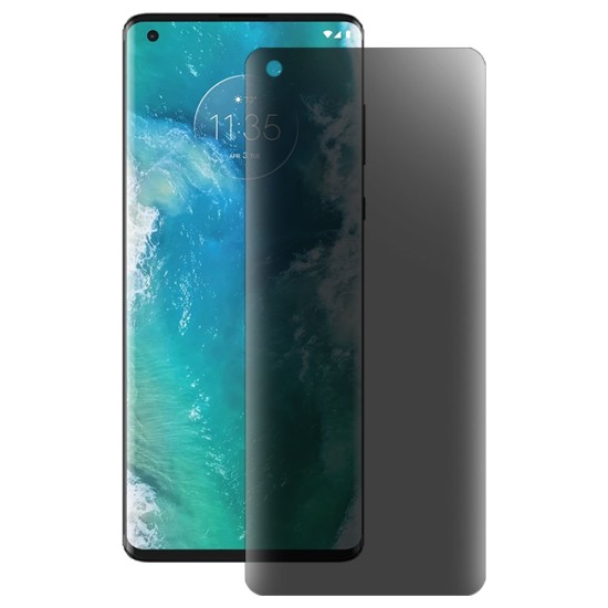 Folie privacy mata SILKASE pentru Motorola Edge Plus, protectie ecran, silicon regenerabil (Edge+ (2020), F3232) by www.silkase.ro