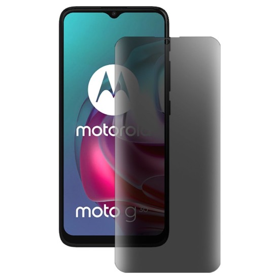 Folie privacy mata SILKASE pentru Motorola Moto G30, protectie ecran, silicon regenerabil (Moto G30, F3240) by www.silkase.ro