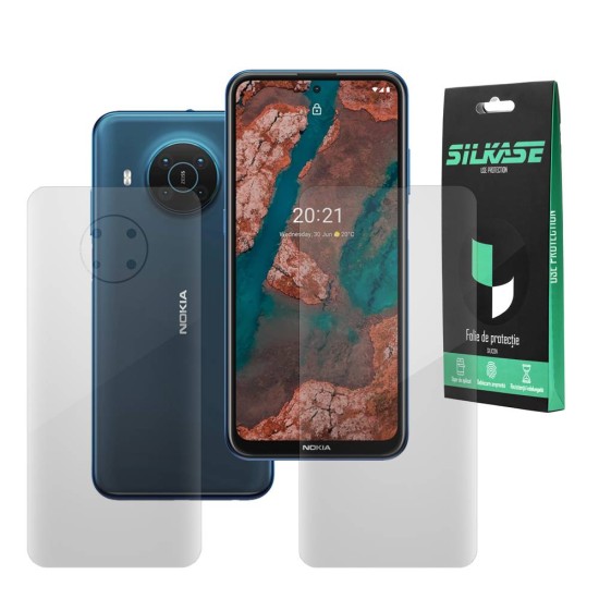 Set folii SILKASE pentru Nokia X20, protectie telefon, silicon regenerabil (X20, F2835) by www.silkase.ro