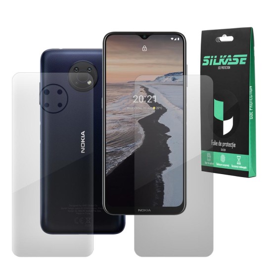 Set folii SILKASE pentru Nokia G10, protectie telefon, silicon regenerabil (X10, F2836) by www.silkase.ro