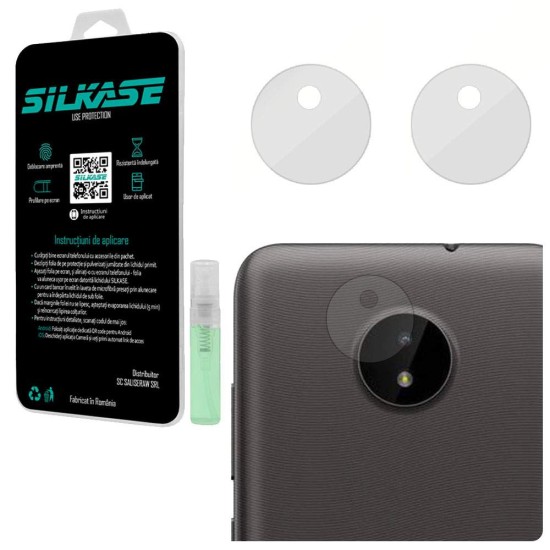 Set folii SILKASE pentru Nokia C10, 3 buc, protectie camera silicon, regenerabile, antibacteriene (G20, C0212) by www.silkase.ro