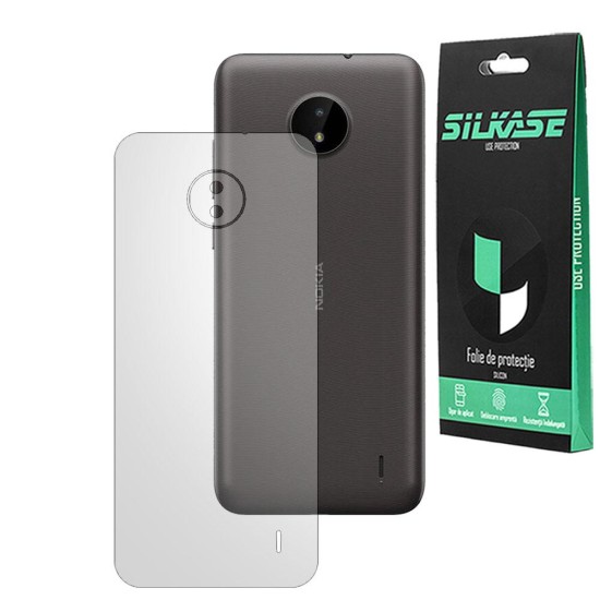 Folie mata spate SILKASE pentru Nokia C20, protectie spate, silicon regenerabil (G10, F3003) by www.silkase.ro