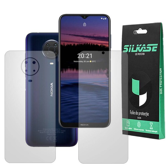 Set 2 folii mate SILKASE pentru Nokia G20, protectie telefon, silicon regenerabil (SILKASE, Set Folii Mate) by www.silkase.ro Set 2 folii mate SILKASE pentru Nokia G20, protectie telefon, silicon regenerabil (C20, F3011) by www.silkase.ro