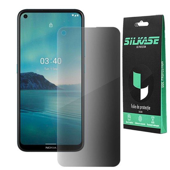 Folie silicon privacy SILKASE pentru Nokia 3.4, FullGlue, FullCover, 10H, negru (SILKASE, Folie Silicon Privacy) by www.silkase.ro Folie silicon privacy SILKASE pentru Nokia 3.4, FullGlue, FullCover, 10H, negru (3.4, F3027) by www.silkase.ro