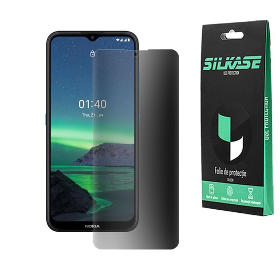 Folie silicon privacy SILKASE pentru Nokia 1.4, FullGlue, FullCover, 10H, negru (SILKASE, Folie Silicon Privacy) by www.silkase.ro Folie silicon privacy SILKASE pentru Nokia 1.4, FullGlue, FullCover, 10H, negru (3.4, F3037) by www.silkase.ro