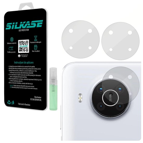Set folii SILKASE pentru Nokia X10, 3 buc, protectie camera silicon, regenerabile, antibacteriene (C01 Plus, C0214) by www.silkase.ro
