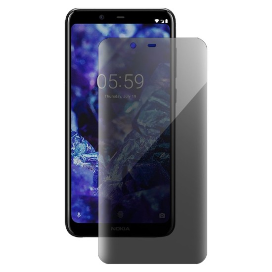 Folie privacy SILKASE pentru Nokia 5.1 Plus, protectie ecran, silicon regenerabil (5.1 Plus (X5), F3496) by www.silkase.ro