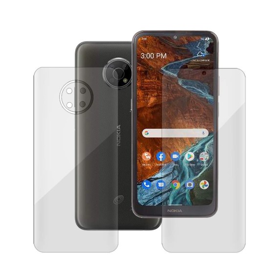 Set 2 folii SILKASE pentru Nokia G300, protectie telefon, silicon regenerabil (G300, F4073) by www.silkase.ro