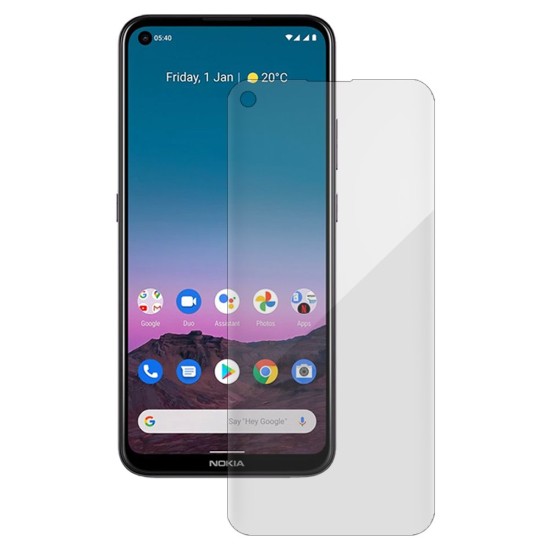 Folie silicon compatibila cu Nokia 5.4, SILKASE, Gel TPU, antibacterian, regenerabila (C10, F0174) by www.silkase.ro