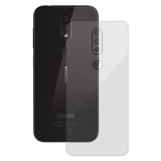 Folie spate silicon pentru Nokia 4.2, SILKASE, Gel TPU, antibacterian, regenerabila (1 Plus, F0350) by www.silkase.ro