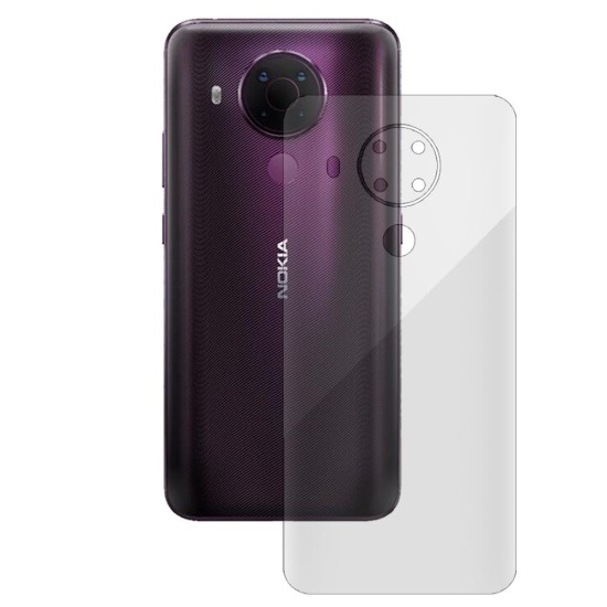 Folie spate silicon compatibila cu Nokia 5.4, SILKASE, Gel TPU, antibacterian, regenerabila (C10, F0356) by www.silkase.ro