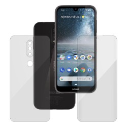 Set folii silicon pentru Nokia 4.2, SILKASE, Gel TPU, antibacterian, regenerabil Set folii silicon pentru Nokia 4.2, SILKASE, Gel TPU, antibacterian, regenerabil