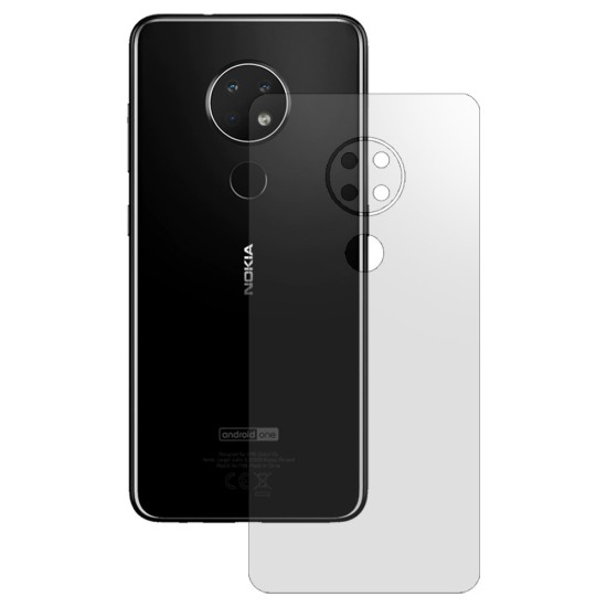 Folie spate mata SILKASE pentru Nokia 6.2, protectie spate, silicon regenerabil (6.2, F2464) by www.silkase.ro