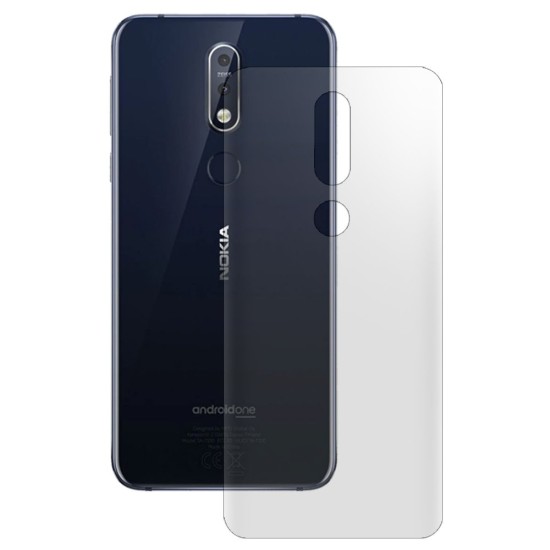 Folie spate mata SILKASE pentru Nokia 7.1, protectie spate, silicon regenerabil (7.1, F2466) by www.silkase.ro