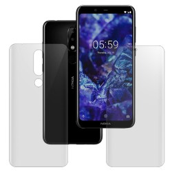 Set 2 folii mate SILKASE pentru Nokia 5.1 Plus, protectie telefon, silicon regenerabil Set 2 folii mate SILKASE pentru Nokia 5.1 Plus, protectie telefon, silicon regenerabil