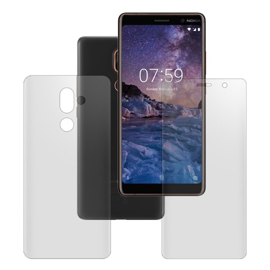 Set 2 folii mate SILKASE pentru Nokia 7 Plus, protectie telefon, silicon regenerabil (SILKASE, Set Folii Mate) by www.silkase.ro Set 2 folii mate SILKASE pentru Nokia 7 Plus, protectie telefon, silicon regenerabil (7 Plus, F2701) by www.silkase.ro