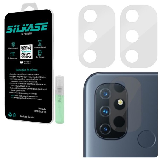 Set folii SILKASE pentru OnePlus Nord N100, 3 buc, protectie camera silicon, regenerabile, antibacteriene (Telefoane OnePlus, C0119) by www.silkase.ro