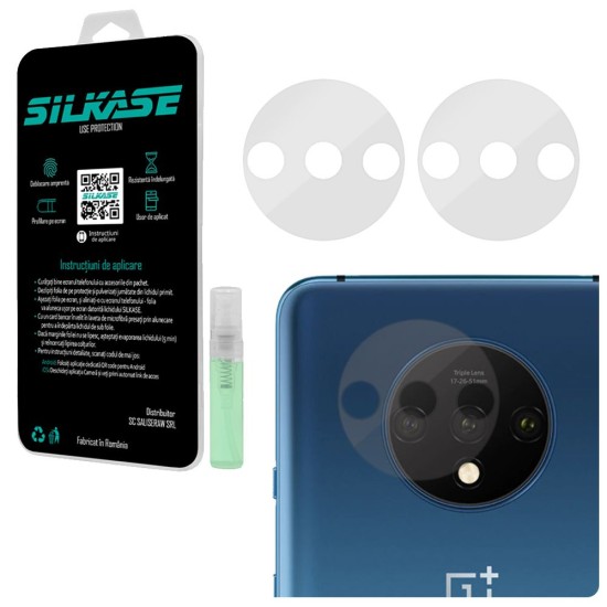 Set folii SILKASE pentru OnePlus 7T, 3 buc, protectie camera silicon, regenerabile, antibacteriene (Telefoane OnePlus, C0110) by www.silkase.ro