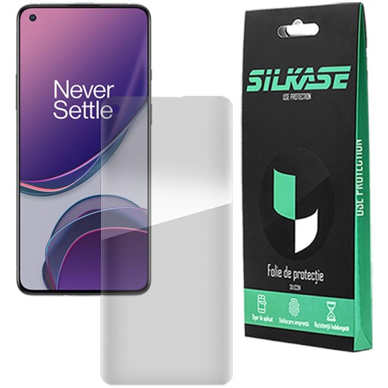 Folie silicon pentru OnePlus 8T, SILKASE, Gel TPU, antibacterian, regenerabila (Telefoane OnePlus, F0149) by www.silkase.ro