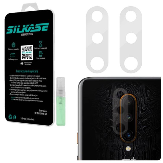 Set folii SILKASE pentru OnePlus 7T Pro 5G, 3 buc, protectie camera silicon, regenerabile, antibacteriene (Telefoane OnePlus, C0111) by www.silkase.ro