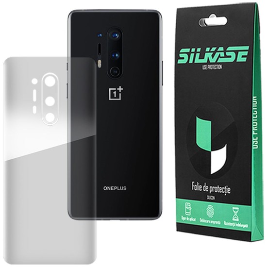 Folie spate silicon pentru OnePlus 8 Pro, SILKASE, Gel TPU, antibacterian, regenerabila (Telefoane OnePlus, F0327) by www.silkase.ro