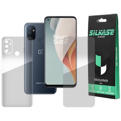 Set folii silicon pentru OnePlus Nord N100, SILKASE, Gel TPU, antibacterian, regenerabil Set folii silicon pentru OnePlus Nord N100, SILKASE, Gel TPU, antibacterian, regenerabil