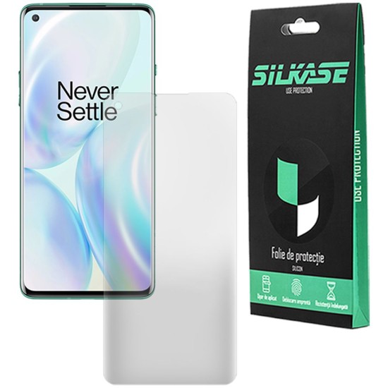 Folie mata SILKASE pentru OnePlus 8, protectie ecran, silicon regenerabil (Telefoane OnePlus, F2305) by www.silkase.ro