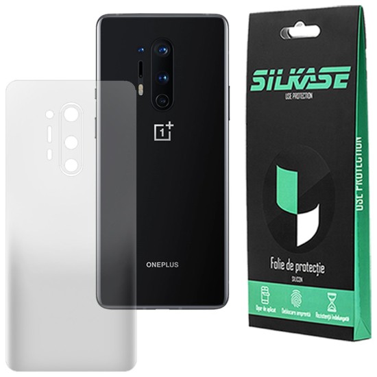 Folie spate mata SILKASE pentru OnePlus 8 Pro, protectie spate, silicon regenerabil (Telefoane OnePlus, F2542) by www.silkase.ro