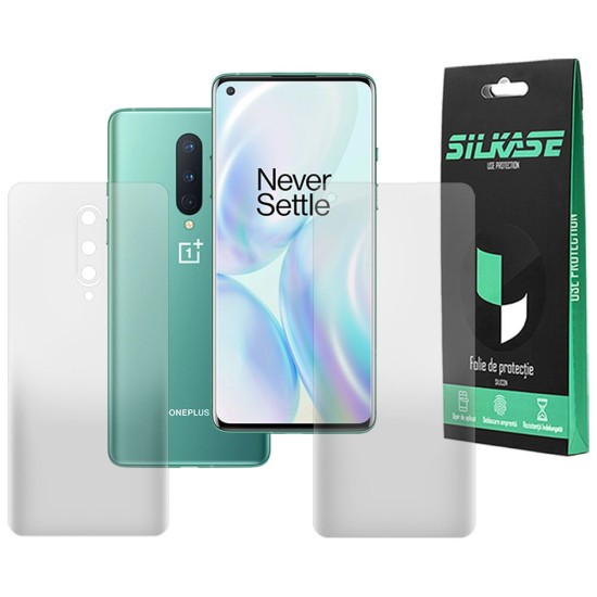 Set 2 folii mate SILKASE pentru OnePlus 8, protectie telefon, silicon regenerabil (Telefoane OnePlus, F2777) by www.silkase.ro