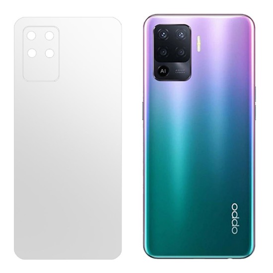 Folie spate mata SILKASE pentru Oppo A94, protectie spate, silicon regenerabil (A94 4G, F2495) by www.silkase.ro