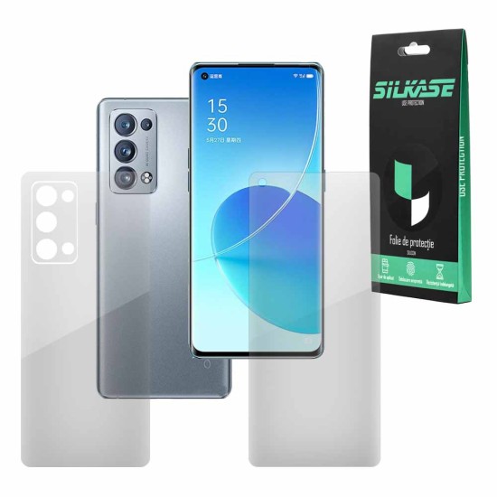 Set 2 folii SILKASE pentru Oppo Reno6 Pro Plus 5G, protectie telefon, silicon regenerabil (SILKASE, Set Folii Lucioase) by www.silkase.ro Set 2 folii SILKASE pentru Oppo Reno6 Pro Plus 5G, protectie telefon, silicon regenerabil (Reno6 Pro+ 5G, F2851) by www.silkase.ro