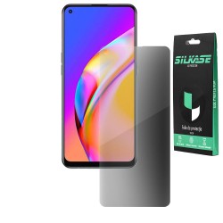 Folie silicon privacy SILKASE pentru Oppo A94 5G, FullGlue, FullCover, 10H, negru