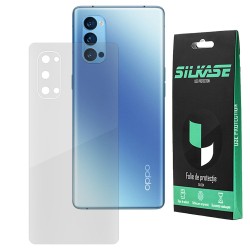 Folie spate silicon pentru Oppo Reno 4 Pro, SILKASE, Gel TPU, antibacterian, regenerabila
