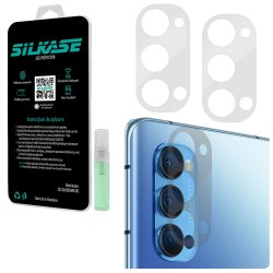 Set folii SILKASE pentru Oppo Reno 4 Pro, 3 buc, protectie camera silicon, regenerabile, antibacteriene