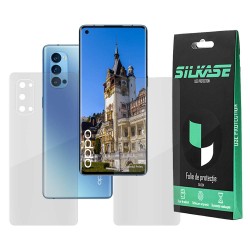 Set folii silicon pentru Oppo Reno 4 Pro, SILKASE, Gel TPU, antibacterian, regenerabil