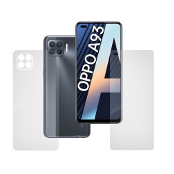 Set Folii compatibile cu Oppo A93, SILKASE, Gel TPU, antibacterian, regenerabila