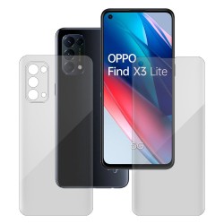 Set folii silicon compatibile cu Oppo Find X3 Lite, SILKASE, Gel TPU, antibacterian, regenerabila Set folii silicon compatibile cu Oppo Find X3 Lite, SILKASE, Gel TPU, antibacterian, regenerabila