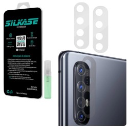 Set folii SILKASE pentru Oppo Reno 3 Pro, 3 buc, protectie camera silicon, regenerabile, antibacteriene