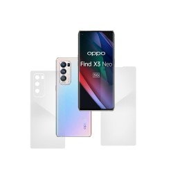 Set folii silicon compatibile cu Oppo Find X3 Neo , SILKASE, Gel TPU, antibacterian, regenerabila