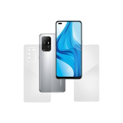 Set folii silicon compatibile cu Oppo F19 Pro 5G, SILKASE, Gel TPU, antibacterian, regenerabila