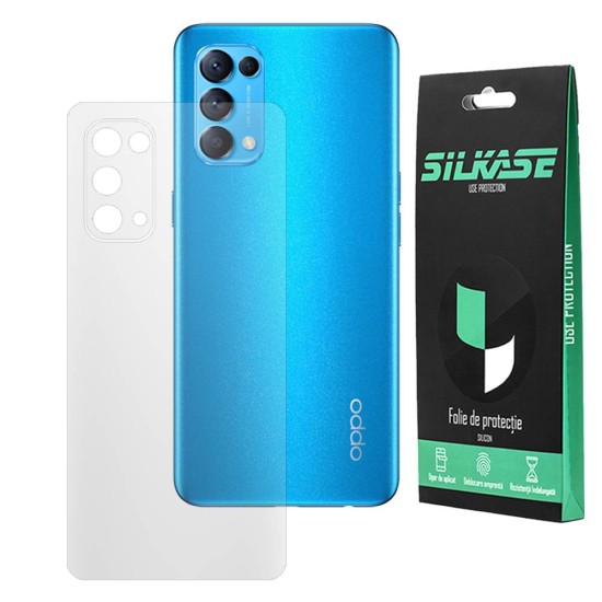 Folie spate mata SILKASE pentru Oppo Reno 5, protectie spate, silicon regenerabil (SILKASE, Folie Silicon Spate Mata) by www.silkase.ro Folie spate mata SILKASE pentru Oppo Reno 5, protectie spate, silicon regenerabil (Reno5 4G, F2477) by www.silkase.ro