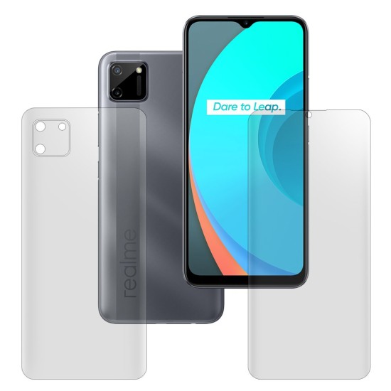 Set 2 folii mate SILKASE pentru Realme C11, protectie telefon, silicon regenerabil (SILKASE, Set Folii Mate) by www.silkase.ro Set 2 folii mate SILKASE pentru Realme C11, protectie telefon, silicon regenerabil (C11, F2747) by www.silkase.ro