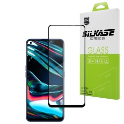 Folie sticla SILKASE pentru Realme 8 5G, FullGlue, FullCover, tempered glass 9H, negru Folie sticla SILKASE pentru Realme 8 5G, FullGlue, FullCover, tempered glass 9H, negru