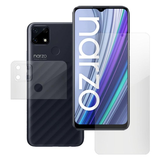 Set 2 folii SILKASE pentru Realme Narzo 30A, protectie telefon, silicon regenerabil (SILKASE, Set Folii Lucioase) by www.silkase.ro Set 2 folii SILKASE pentru Realme Narzo 30A, protectie telefon, silicon regenerabil (Narzo 30A, F3097) by www.silkase.ro